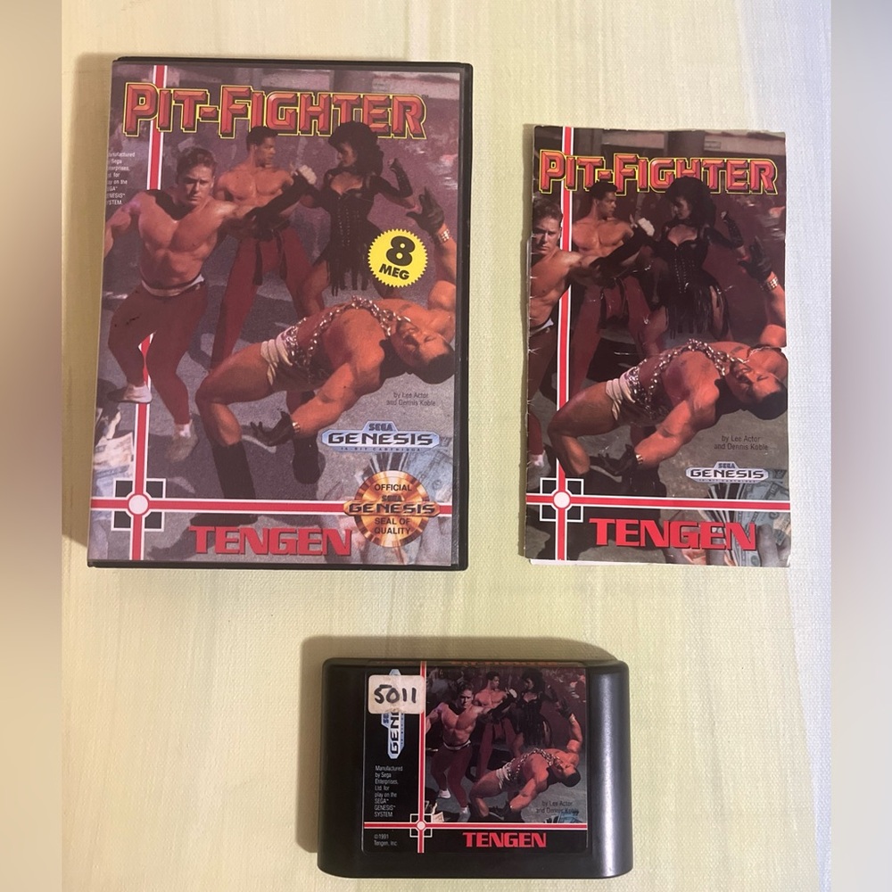 Pit Fighter Sega Genesis CIB Complete